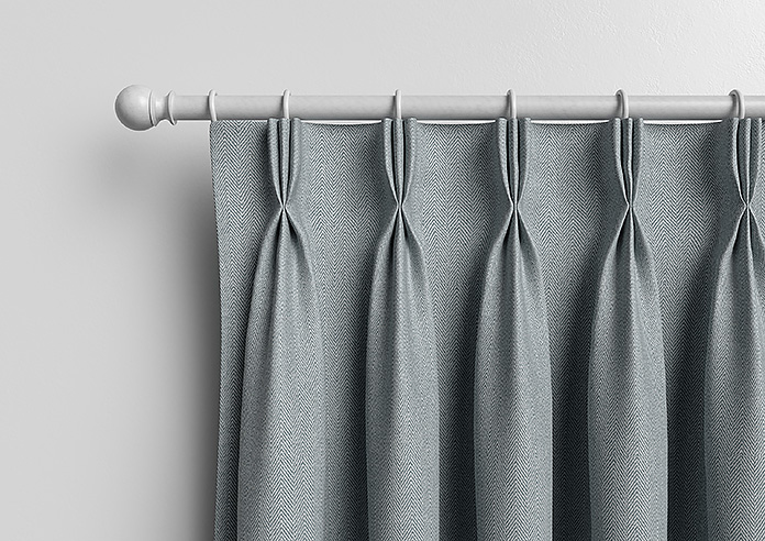 Soft Chevron, Lead Grey - Made to Measure Curtains - Image 11
